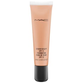 کرم پودر مک استدیو اسکالپ شماره NW40 بژ رزی با زیرلایه رزی مدل Mac Sculpt Fond de Teint