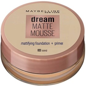 موس و پرایمر آرایشی مات کننده میبلین Dream Matte Mousse رنگ شماره 30 شنی