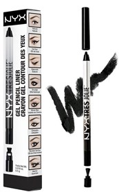مداد چشم نیکس مشکی پررنگ مدل NYX Tres Jolie Gel Pencil 01