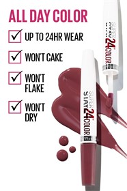 رژ لب مایع 24 ساعته دو مرحله ای میبلین Maybelline Super Stay 24H حجم 5 میلی لیتر