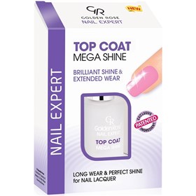 تاپ کت براق ناخن گلدن رز مگا شاین Golden Rose Top Coat Mega Shine