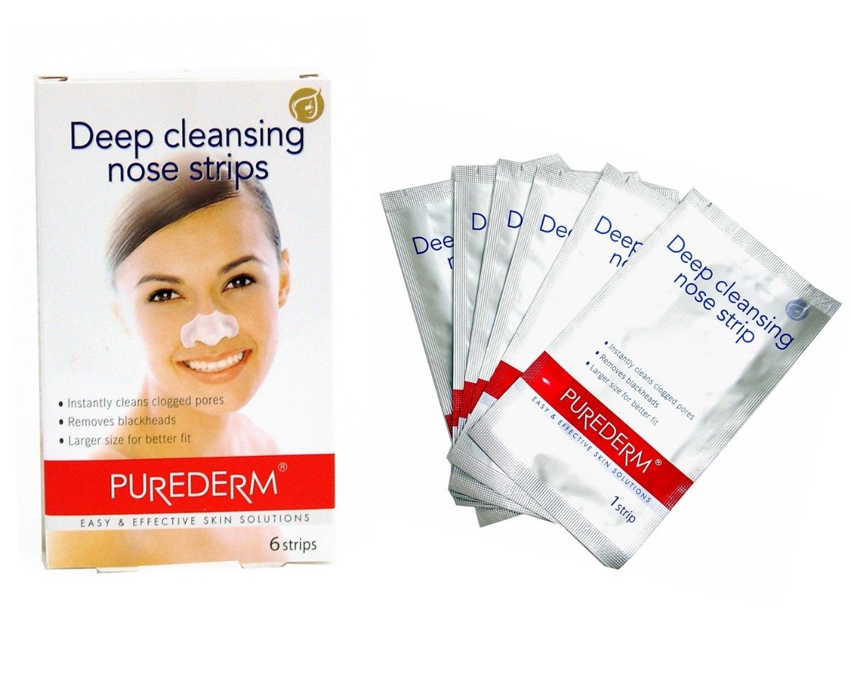چسب پاک کننده بینی پیوردرم Purederm Deep Cleansing Nose Strip بسته 6 عددی