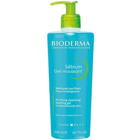 ژل شوینده پوست چرب بایودرما سبیوم Bioderma Sebium حجم 500 میلی لیتر