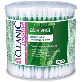 گوش پاک کن پوست های حساس کلینیک Cleanic Aloe Vera بسته 200 عددی