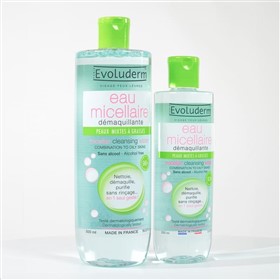 میسلار واتر پوست مختلط و چرب اولودرم Evoluderm Oily حجم 500 میلی لیتر
