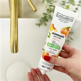 اسکراب صورت هلو اولودرم Evoluderm Peach حجم 150 میلی لیتر