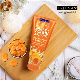 اسکراب کرمی زردآلو فریمن Freeman Apricot Scrub حجم 175 میلی لیتر