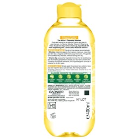 میسلار واتر پاک کننده و روشن کننده ویتامین سی گارنیه Garnier Vitamina C حجم 400 میلی لیتر
