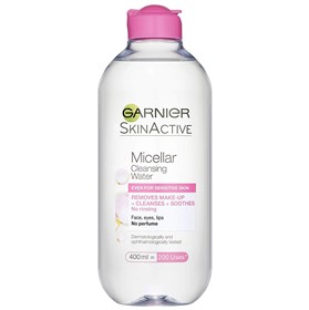 محلول پاک کننده پوست حساس میسلار واتر گارنیر Garnier Micellar Water حجم 400 میلی لیتر