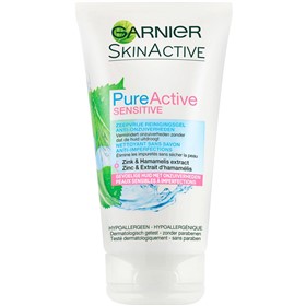ژل شوینده و ضدجوش پوست های حساس گارنیه Garnier Pure Active Sensitive حجم 150 میلی لیتر