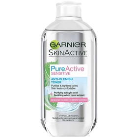 تونر ضدجوش پوست حساس گارنیه Garnier Pure Active Sensitive حجم 200 میلی لیتر