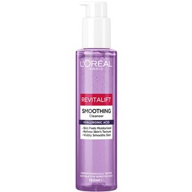 ژل شوینده و صاف کننده صورت هیالورونیک اسید لورال LOreal Revitalift Smoothing حجم 150 میلی لیتر