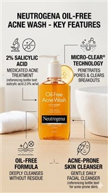 ژل شوینده و ضدجوش سالیسیلیک اسید نوتروژنا Neutrogena Salicylic حجم 200 میلی لیتر
