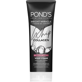 فوم شوینده و روشن کننده زغالی پوست چرب پوندز نیاسورسینول Ponds Whip Collagen وزن 100 گرم