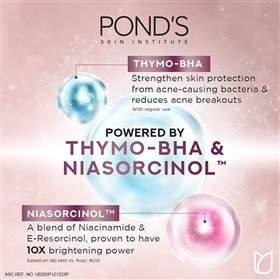 فوم شوینده ضدجوش و روشن کننده صورت پوندز نیاسورسینول Ponds Thymo-BHA وزن 100 گرم