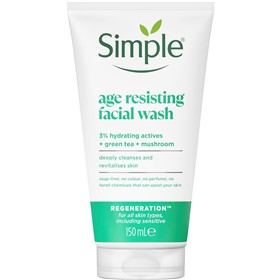 شوینده صورت ضد پیری سیمپل Simple Age Resisting حجم 150 میلی لیتر