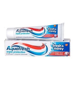 خمیر دندان سه کاره آکوا فرش Aquafresh Fresh Minty حجم 75 میلی لیتر