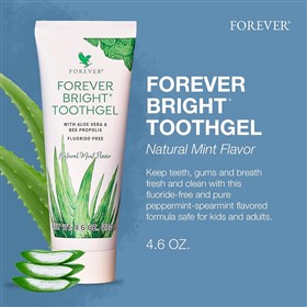 خمیردندان آلوئه ورا و پروپولیس فوراور Forever Bright Toothgel وزن 130 گرم