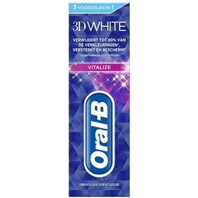 خمیردندان سفیدکننده اورال بی تری دی وایت Oral B 3D White Vitalize حجم 75 میلی لیتر