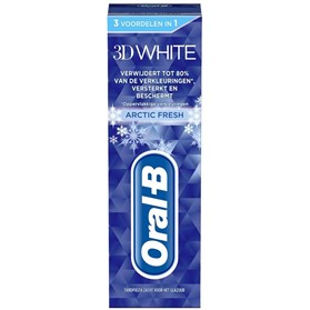 خمیردندان سفیدکننده اورال بی تری دی وایت Oral B 3D White Arctic Fresh حجم 75 میلی لیتر