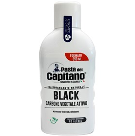 دهانشویه سفیدکننده زغالی پاستا دل کاپیتانو Pasta Del Capitano Black حجم 350 میلی لیتر