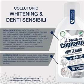 دهانشویه سفیدکننده پاستا دل کاپیتانو Pasta Del Capitano Whitening حجم 400 میلی لیتر