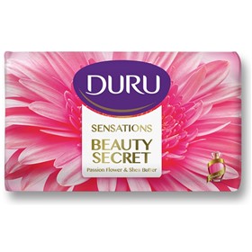 صابون دورو سری سنسیشن حاوی گل ساعتی و شی باتر Duru Sensations Beauty Secret وزن 90 گرم