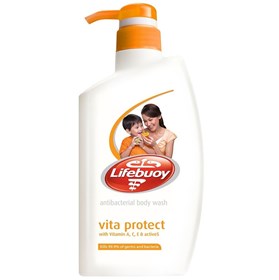 شامپو بدن آنتی باکتریال و ویتامینه لایف بوی Lifebuoy Vita Protect حجم 500 میلی لیتر