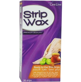 نوار موبر ورقه ای انواع پوست کرلاین Strip Wax Honey Lime بسته 20 عددی
