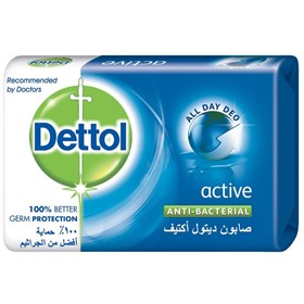 صابون آنتی باکتریال دتول اکتیو Dettol Active وزن 105 گرم