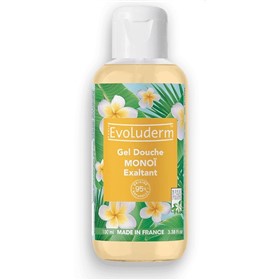 ژل دوش گل یاس و نارگیل مونوی اولودرم Evoluderm Monoi Exaltant حجم 100 میلی لیتر
