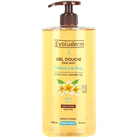 ژل دوش گل یاس و نارگیل مونوی اولودرم Evoluderm Monoi حجم 1 لیتر
