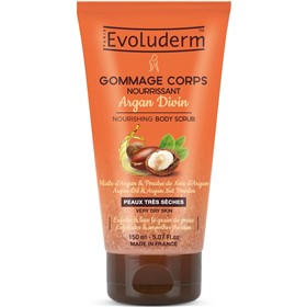 اسکراب بدن روغن آرگان اولودرم Evoluderm Argan Divin حجم 150 میلی لیتر