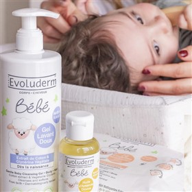 شوینده مو و بدن نوزاد اولودرم Evoluderm Bebe Gel Lavant حجم 500 میلی لیتر