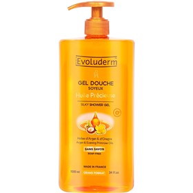 ژل دوش روغن های مغذی اولودرم Evoluderm Huile Precieuse حجم 1 لیتر