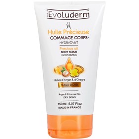 اسکراب بدن روغن های مغذی اولودرم Evoluderm Huile Precieuse حجم 150 میلی لیتر
