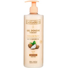 ژل دوش شی باتر اولودرم Evoluderm Delice de Karite حجم 500 میلی لیتر