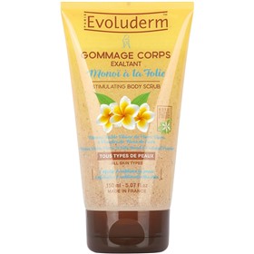 اسکراب بدن گل یاس و نارگیل مونوی اولودرم Evoluderm Monoi حجم 150 میلی لیتر