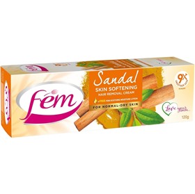 کرم موبر بدن پوست نرمال و خشک فم Fem Sandal Softening وزن 120 گرم