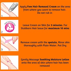 کرم موبر بدن پوست نرمال و خشک فم Fem Sandal Softening وزن 120 گرم