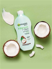 لوسیون بدن لطافت بخش شیر نارگیل گارنیه Garnier Softening Coconut Milk حجم 400 میلی لیتر