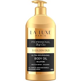 لوسیون روغن های مغذی بدن لا لوکس La Luxe Golden Oils حجم 325 میلی لیتر