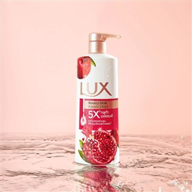 شامپو بدن انار لوکس Lux Bouncy Glow حجم 450 میلی لیتر