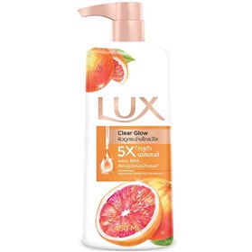 شامپو بدن انرژی دهنده و روشن کننده گریپ فروت لوکس Lux Clear Glow حجم 450 میلی لیتر