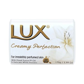 صابون لوکس رایحه گل های سفید LUX Creamy Perfection وزن 170 گرم