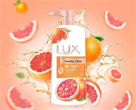 شامپو بدن انرژی دهنده و روشن کننده گریپ فروت لوکس Lux Clear Glow حجم 450 میلی لیتر