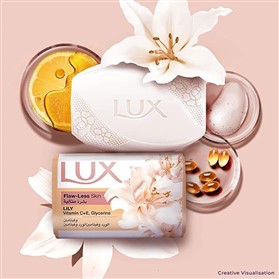 صابون گل زنبق دره لوکس LUX Flawless Skin Lily وزن 170 گرم