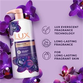 شامپو بدن لوکس رایحه گل ارکیده Lux Magical Orchid حجم 450 میلی لیتر