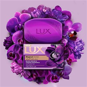 صابون لوکس رایحه گل ارکیده LUX Magical Orchid وزن 170 گرم