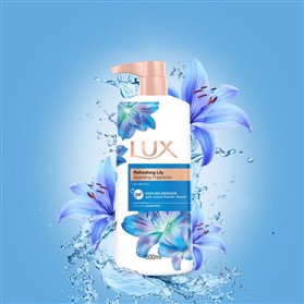 شامپو بدن طراوت بخش و خنک کننده لوکس Lux Refreshing Lily حجم 500 میلی لیتر